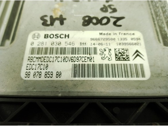 9807885980 CENTRALITA MOTOR CITROEN C3 Picasso|Desguaces La Cabaña