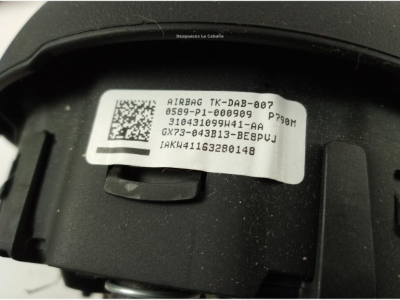 GX73043B13BE KIT AIRBAGS + SALPICADERO + CINTURONES O ANCLAJE + CENTRALIT JAGUAR F-PACE (X761)|Desguaces La Cabaña