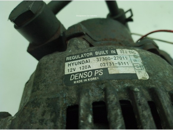 3730027011 021319111 ALTERNADOR HYUNDAI TRAJET (FO)|Desguaces La Cabaña