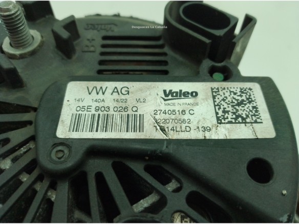 05E903027A ALTERNADOR CUPRA FORMENTOR (KM7)|Desguaces La Cabaña