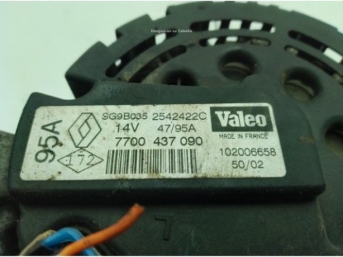7700437090 ALTERNADOR RENAULT CLIO II (BB_, CB_)|Desguaces La Cabaña