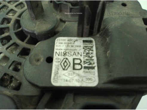 231004BE0B ALTERNADOR NISSAN QASHQAI II Todo terreno, cerrada (J11, J11_)|Desguaces La Cabaña