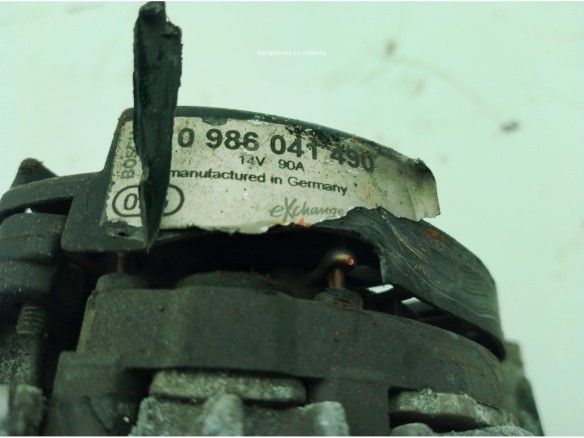 0986041490 ALTERNADOR SEAT IBIZA III (6L1)|Desguaces La Cabaña