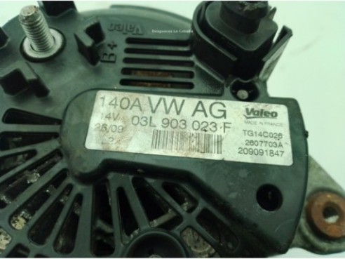 03L903023F ALTERNADOR VW GOLF VI (5K1)|Desguaces La Cabaña