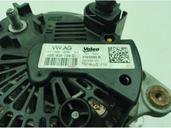 05E903C26C ALTERNADOR SKODA FABIA III (NJ3)|Desguaces La Cabaña