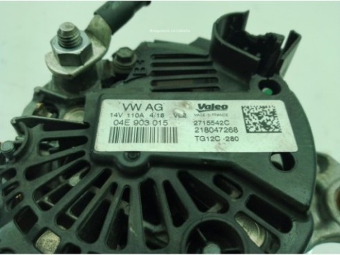 04E903015H ALTERNADOR VW POLO (AW1, BZ1)|Desguaces La Cabaña
