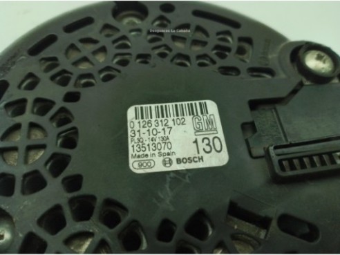 0126312102 ALTERNADOR OPEL INSIGNIA B Grand Sport (Z18)|Desguaces La Cabaña