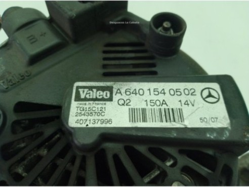 A6401540502 ALTERNADOR MERCEDES BENZ CLASE A (W169)|Desguaces La Cabaña