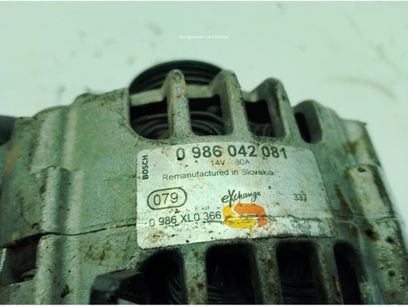 57052A ALTERNADOR CITROEN BERLINGO / BERLINGO FIRST Furgón (M_)|Desguaces La Cabaña