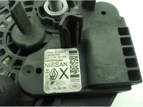 231004EA0AF ALTERNADOR NISSAN QASHQAI II Todo terreno, cerrada (J11, J11_)|Desguaces La Cabaña