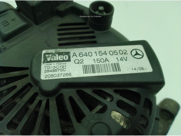 A6401540502,2543570D, ALTERNADOR MERCEDES BENZ CLASE A (W169)|Desguaces La Cabaña