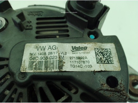 04E903015T ALTERNADOR SEAT LEON ST (5F8)|Desguaces La Cabaña