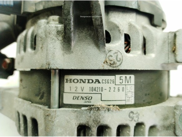 1042102260 ALTERNADOR HONDA ACCORD VIII (CU)|Desguaces La Cabaña