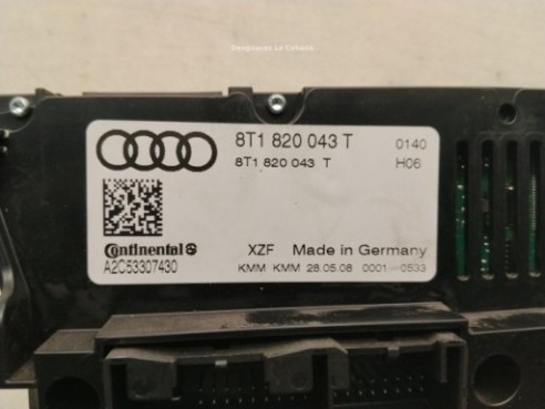 8T1820043ARXZF MANDO CLIMA AUDI A4 (8K2, B8)|Desguaces La Cabaña