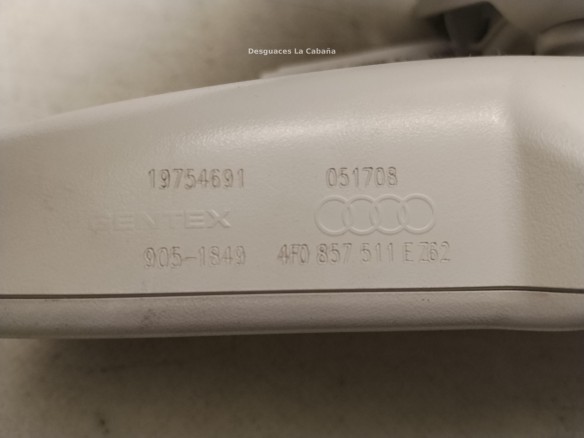 8R0857511  Y22 ESPEJO INTERIOR AUDI A4 (8K2, B8)|Desguaces La Cabaña