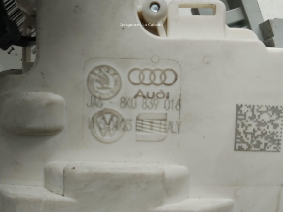 8K0839016 CERRADURA PUERTA LAT TRA DER AUDI A4 (8K2, B8)|Desguaces La Cabaña