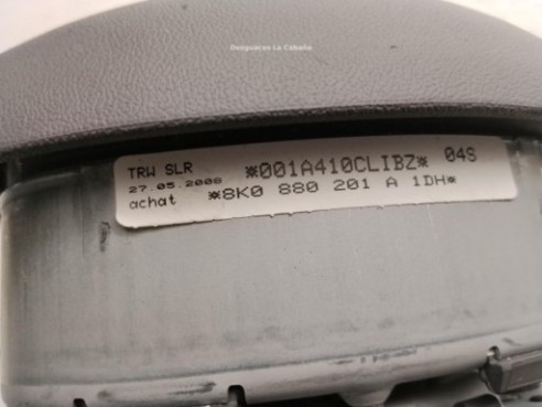 8K0880201AG6PS AIRBAG IZQ AUDI A4 (8K2, B8)|Desguaces La Cabaña