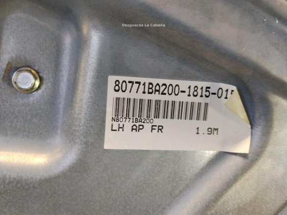   ELEVALUNAS PUERTA LAT DEL IZQ NISSAN PRIMERA Hatchback (P12)|Desguaces La Cabaña
