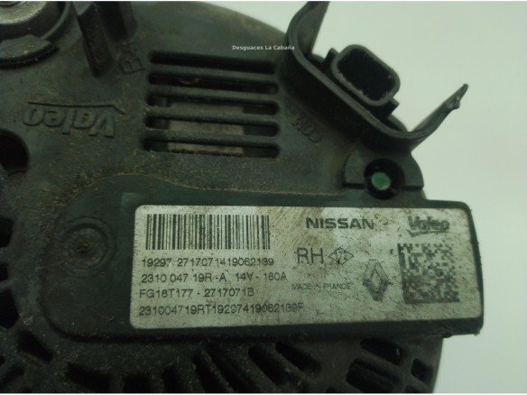 231009392R, 231004719R ALTERNADOR DACIA SANDERO II|Desguaces La Cabaña