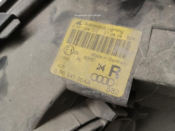 8P0941004K FARO DERECHO AUDI A3 Sportback (8PA)|Desguaces La Cabaña