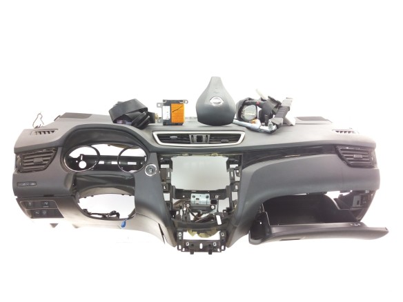 985104EA1A KIT AIRBAGS + SALPICADERO + CINTURONES O ANCLAJE + CENTRALIT NISSAN QASHQAI II Todo terreno, cerrada (J11, J11_)|Desguaces La Cabaña