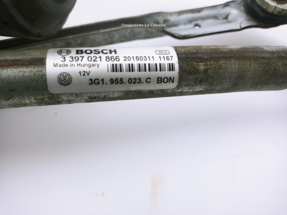 3G1955023C MOTOR LIMPIAPARABRISAS DEL VW PASSAT (3G2)|Desguaces La Cabaña