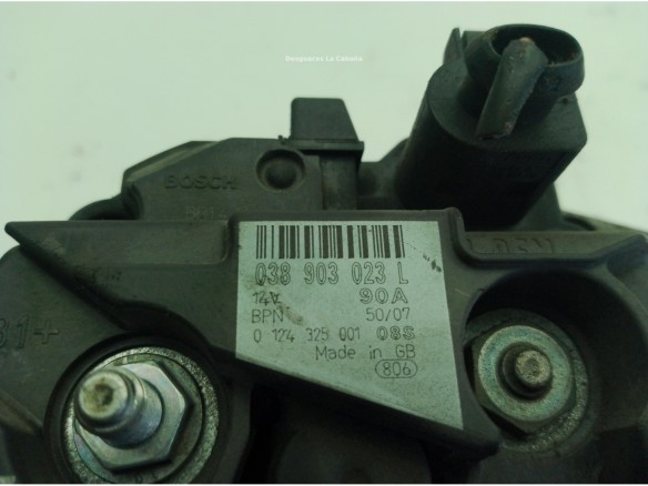 038903023L ALTERNADOR SKODA ROOMSTER (5J)|Desguaces La Cabaña