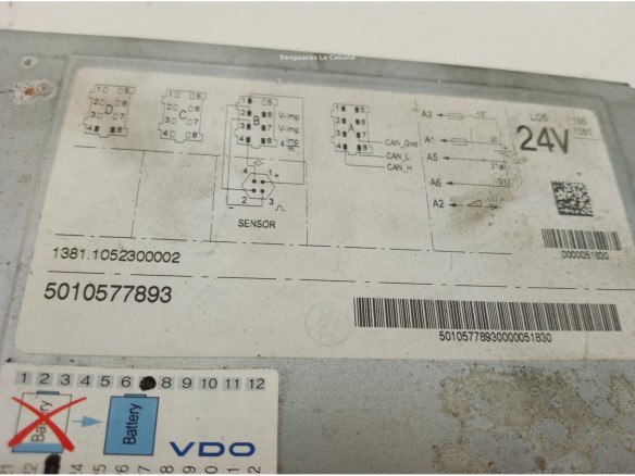 5010577893 TACOGRAFO RENAULT Midlum|Desguaces La Cabaña