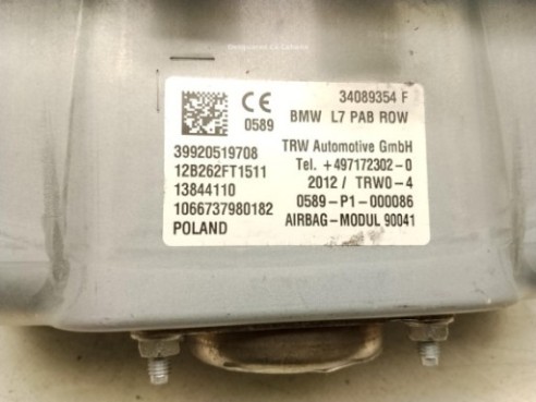 72129205197 AIRBAG DER BMW 1 (F20)|Desguaces La Cabaña