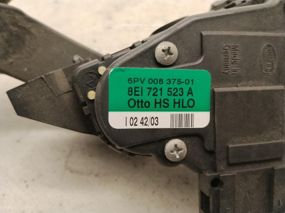  8EI721523A POTENCIOMETRO ACELERADOR AUDI A4 Descapotable (8H7, B6, 8HE, B7)|Desguaces La Cabaña