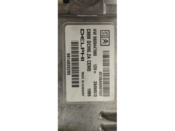 9809447980 CENTRALITA MOTOR PEUGEOT 206+ (T3E) |Desguaces La Cabaña