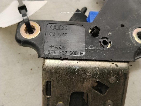 8E5827505B CERRADURA PORTON / TAPA MALETA AUDI A4 Descapotable (8H7, B6, 8HE, B7)|Desguaces La Cabaña
