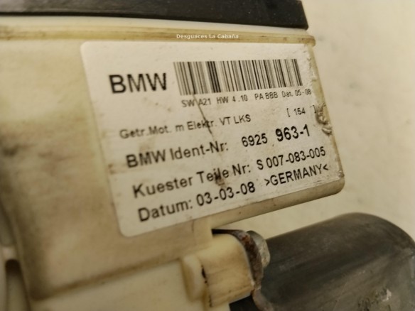 51333448249 ELEVALUNAS PUERTA LAT DEL IZQ BMW X3 (E83)|Desguaces La Cabaña