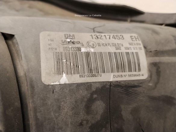 93189357 FARO IZQUIERDO OPEL CORSA D (S07)|Desguaces La Cabaña