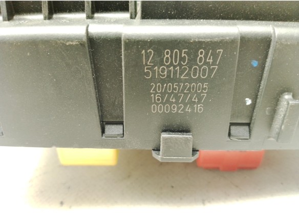12805847 CAJA FUSIBLES EXTERIOR (BSM) SAAB 9-3 (YS3F)|Desguaces La Cabaña
