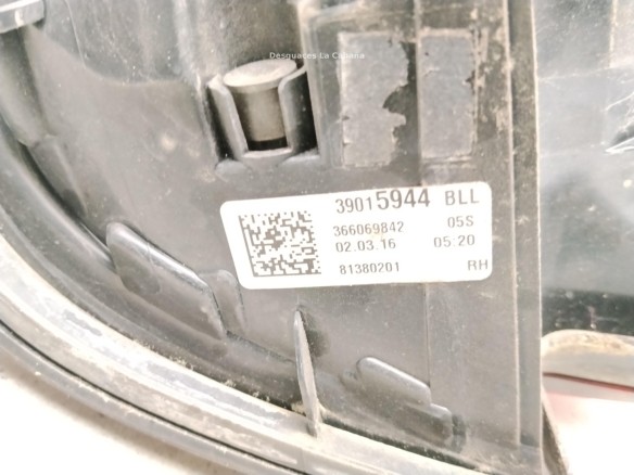  39015944 PILOTO TRA DER EXT OPEL ASTRA J (P10)|Desguaces La Cabaña