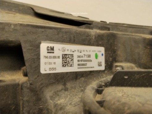 39081892 FARO IZQUIERDO OPEL ASTRA J (P10)|Desguaces La Cabaña