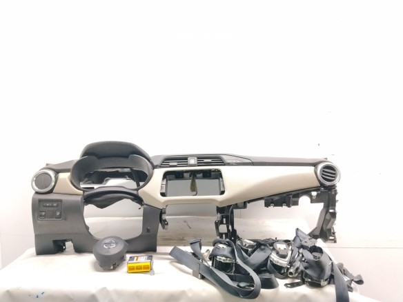  34231899D KIT AIRBAGS + SALPICADERO + CINTURONES O ANCLAJE + CENTRALIT NISSAN MICRA V (K14)|Desguaces La Cabaña