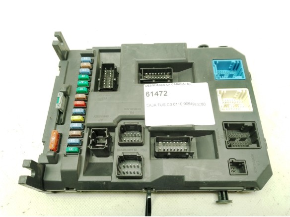 9664983280 CAJA FUSIBLES INTERIOR (BSI) CITROEN C3 I (FC_)|Desguaces La Cabaña