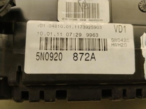5N0920872A CUADRO INSTRUMENTOS VW TIGUAN (5N_)|Desguaces La Cabaña