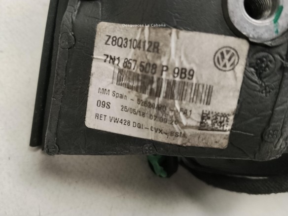 ESPEJO DER VW SHARAN (7N1, 7N2)|Desguaces La Cabaña