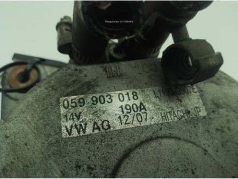 059903015RX, 059903018 ALTERNADOR VW TOUAREG (7LA, 7L6, 7L7)|Desguaces La Cabaña