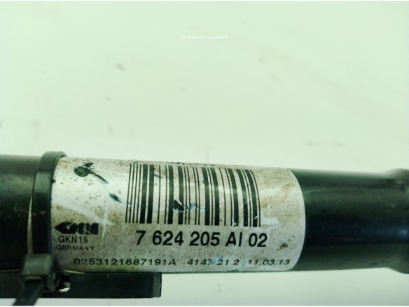 33207629301, 7624205 PALIER TRA IZQ BMW 1 (F20)|Desguaces La Cabaña