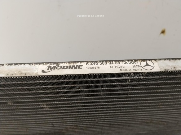 A2465000454 RADIADOR AIRE ACONDICIONADO MERCEDES BENZ CLASE A (W176)|Desguaces La Cabaña