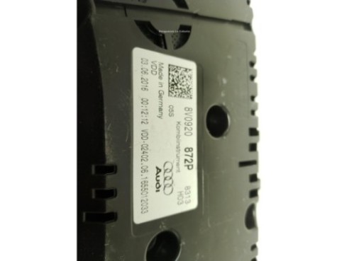 8V0920872P CUADRO INSTRUMENTOS AUDI A3 Sportback (8VA, 8VF)|Desguaces La Cabaña