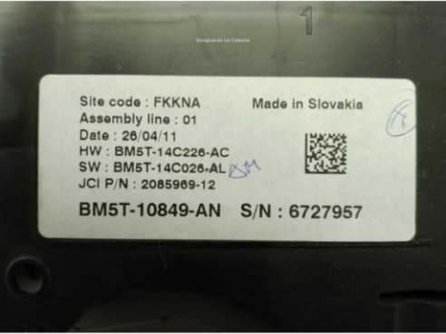 BM5T10849AN, CUADRO INSTRUMENTOS FORD C-MAX II (DXA/CB7, DXA/CEU)|Desguaces La Cabaña