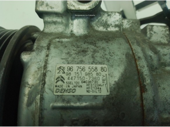 9822826880, 9675655880 COMPRESOR AA PEUGEOT 2008|Desguaces La Cabaña