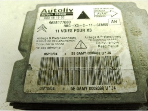 9658177080, CENTRALITA AIRBAG CITROEN C5 II (RC_)|Desguaces La Cabaña
