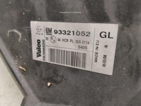 93175364 FARO IZQUIERDO OPEL MERIVA A Limusina (X03)|Desguaces La Cabaña