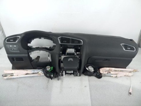 96871568ZD KIT AIRBAGS + SALPICADERO + CINTURONES O ANCLAJE + CENTRALIT CITROEN C4 II (B7)|Desguaces La Cabaña